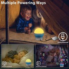 Baby Star Projector Night Light for Kids - 360° Rotation with 8 Lighting Modes