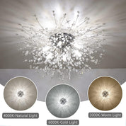 Modern Crystal Firework Ceiling Light – 6 G9 LED Chandelier