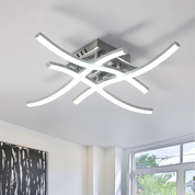 LED Ceiling Light 36W, Stylish Curved Design with 4 LED Boards, Cool White 6500K – Modern Ceiling Lamp for Living Room, Bedroom, Kitchen