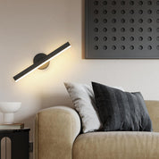 300° Rotating LED Wall Light, 12W Warm Light, Black
