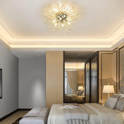 Modern Crystal Firework Ceiling Light – 6 G9 LED Chandelier