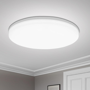 24W Bathroom Ceiling Light, Round LED Ceiling Light, 6000K Cool White, IP44 Waterproof Flush Mount Dome Ceiling Lamp for Bathroom, Bedroom, Hallway, Stairs, Corridor, Balcony & Bulkhead