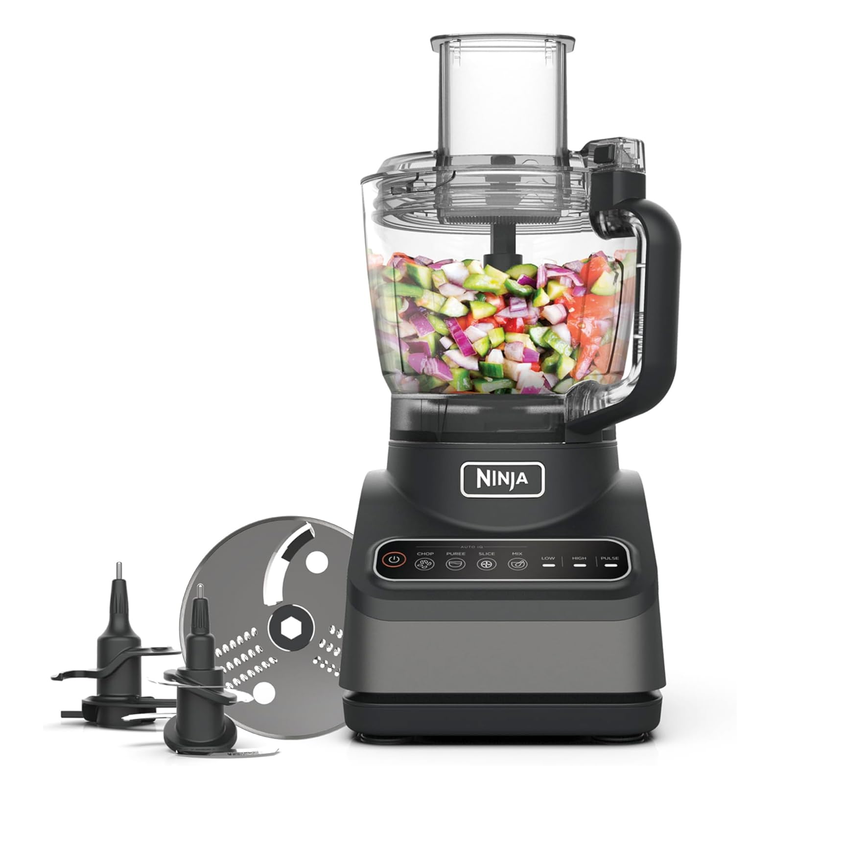 Ninja BN650UK Food Processor – 4 Programs, 2.1L Bowl, 850W, Black