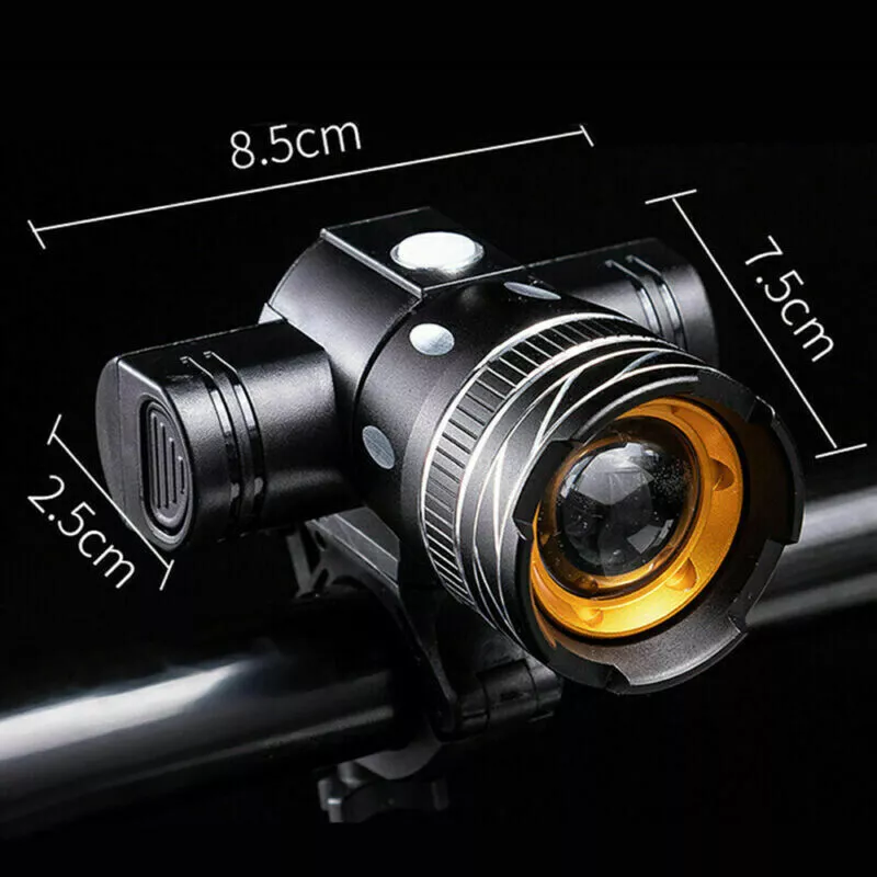 LED Mountain Bike Lights Rechargeable 50000LM Bicycle Torch Front &Rear Lamp Set