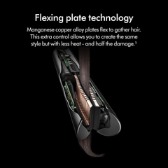 Premium Hair Straightener – Bright Copper/Nickel Finish, Smooth Styling Flat Iron for Sleek, Shiny Hair
