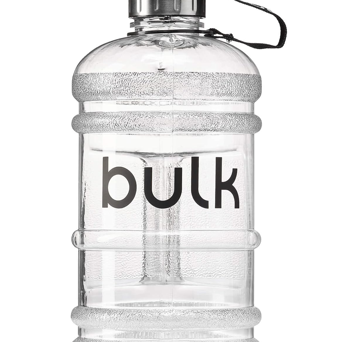 Half Gallon 2.2L Water Bottle – Gunmetal Black BPA-Free Leakproof Gym Jug