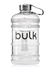Half Gallon 2.2L Water Bottle – Gunmetal Black BPA-Free Leakproof Gym Jug