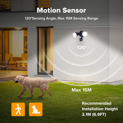 12W PIR LED Security Flood Light with Sensor