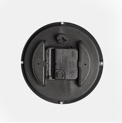 Small Round Modern Wall Clock, Easy Read Large Numbers, Silent Design, White