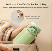 220ml Mini Stainless Steel Water Bottle – Leakproof Thermos Flask with Straw for Hot & Cold Drinks