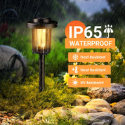 Warm White Solar Pathway Lights – 4 Pack Outdoor