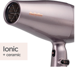 2100W Professional Ionic Hair Dryer – Fast Drying, Lightweight, Ceramic Silver
