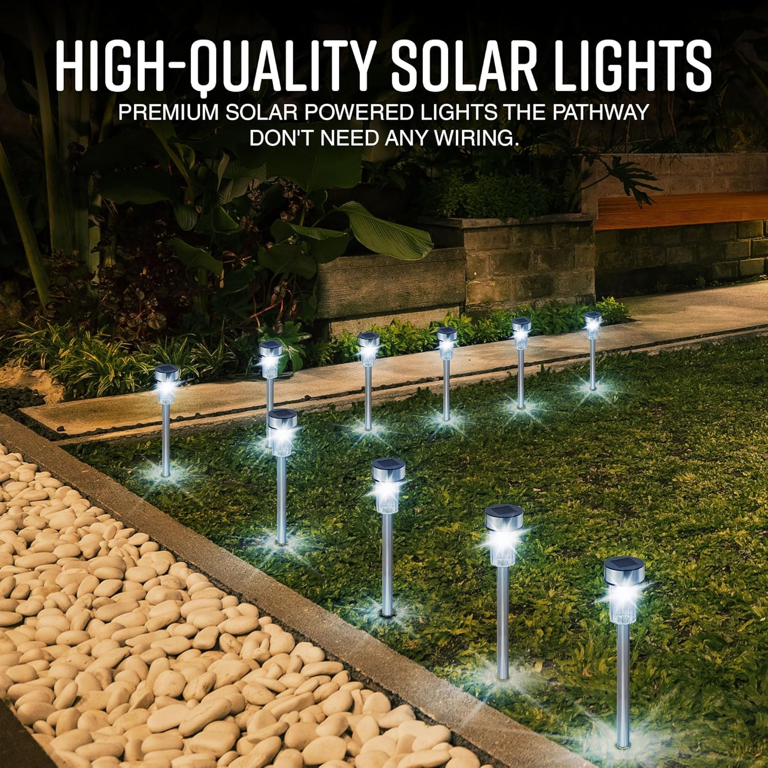 10 Pack Garden Lawn Lights