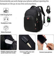Extra Large Anti-Theft Laptop Backpack – USB Charging Business Travel Bag