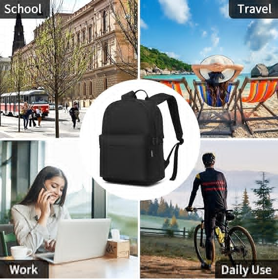 Lightweight School Backpack for Girls Boys Teens – Casual Travel & Work Bag
