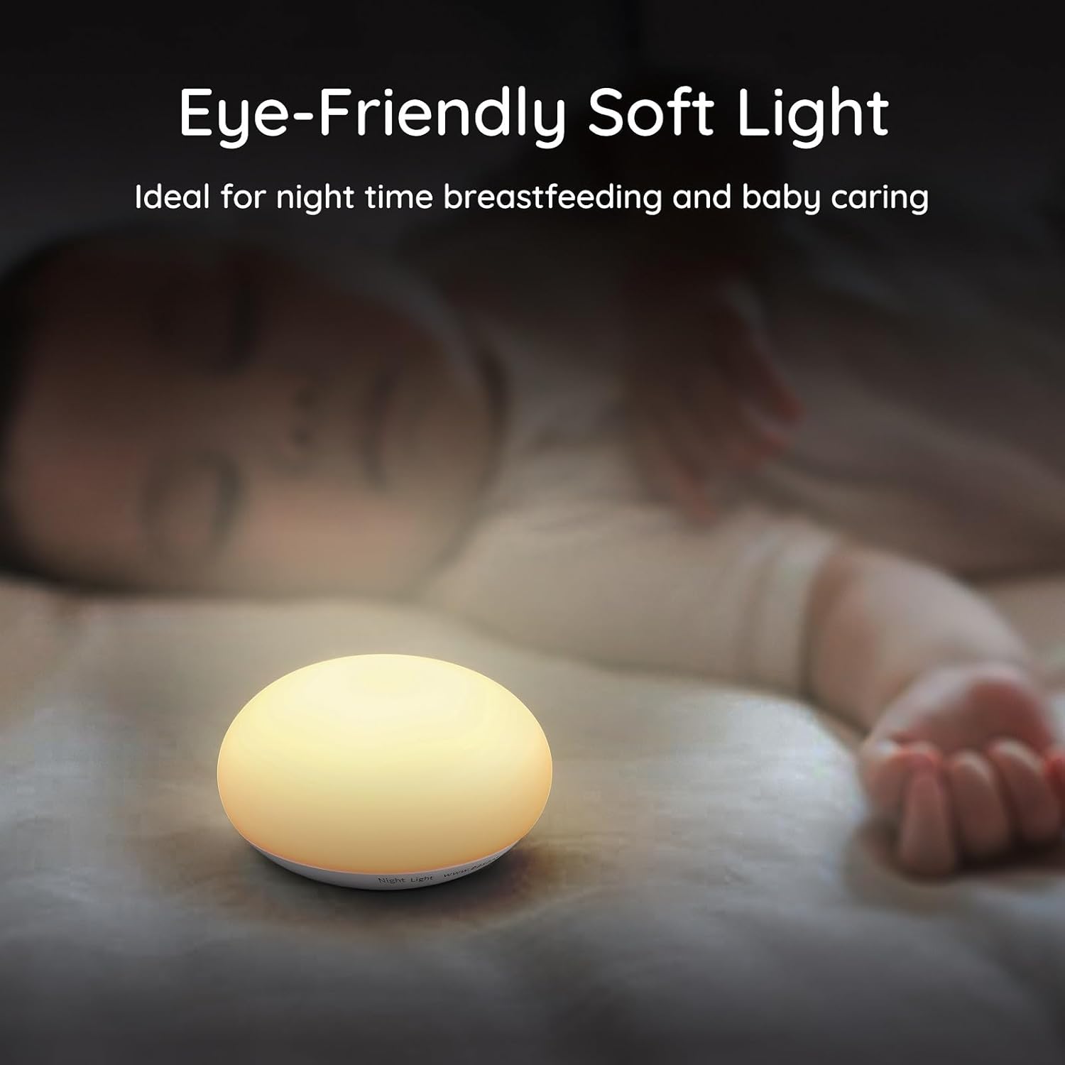 Soft Silicone Baby Night Light with Touch Control