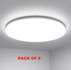 48W IP54 Waterproof LED Ceiling Light, 5000K Daylight White, 2400lm for Bathroom, Kitchen, Hallway