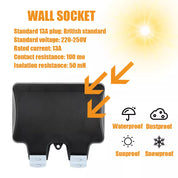 Waterproof Outdoor Double Pole Switched Socket Box – Safe External Electrical Plug