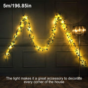 10M Ivy Garland with 100 LED Fairy Lights