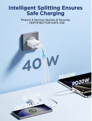 Fast USB-C Charger Plug – Dual Port PD Power Adapter for iPhone & Android Devices