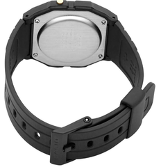 Digital Sports Watch with Black Resin Strap, LED Display, Waterproof Stopwatch