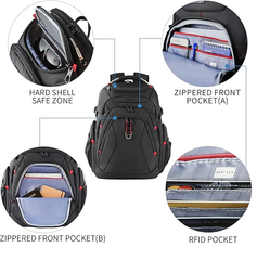 Travel Laptop Backpack – Water Resistant Anti-Theft USB Charging Bag for Work & School