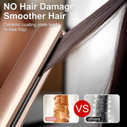 Flat Iron Hair Straightener – Floating Plates, 14 Heat Settings, Dual Voltage, LCD Display