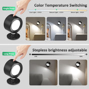 Rechargeable LED Wall Lights – Remote, Dimmable, 360° Rotation