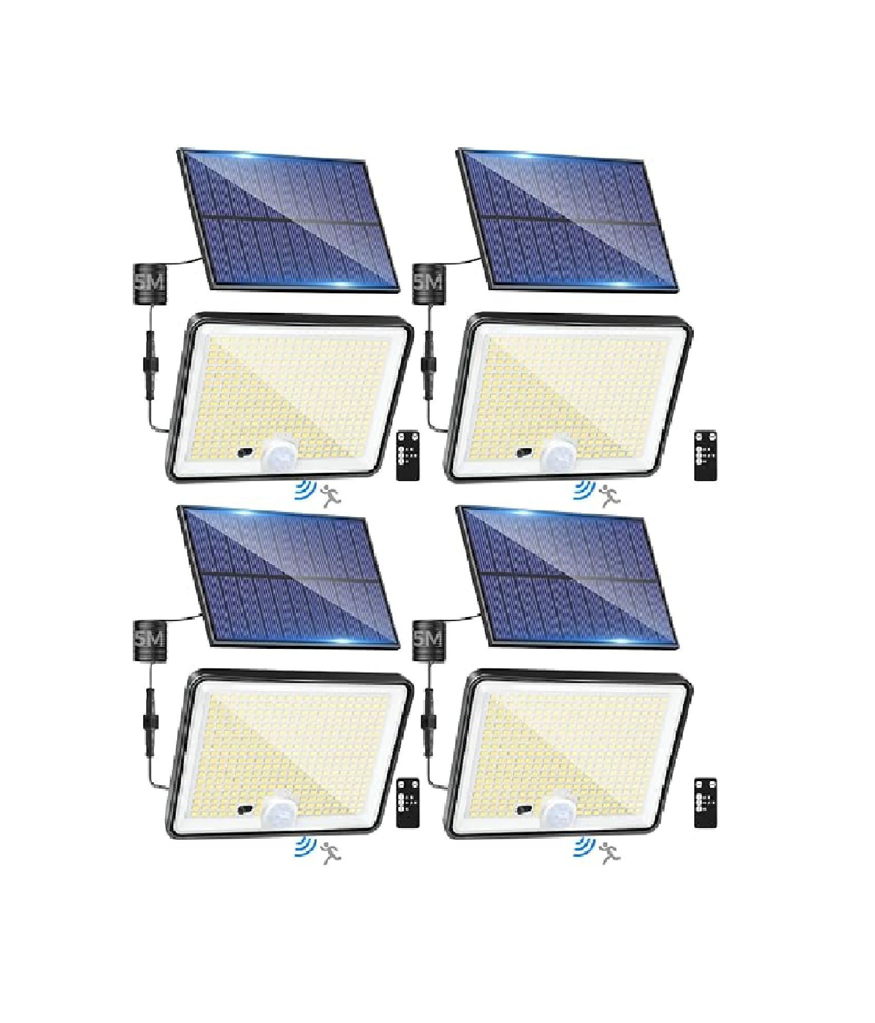 342LED Solar Security Lights with Remote & Motion Sensor