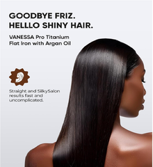 Titanium Flat Iron Hair Straightener – One-Pass Styling for Sleek, Smooth & Curly Looks