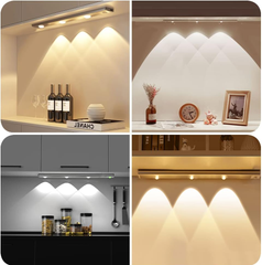 HIYAA 40cm Motion Sensor LED Light – Rechargeable Dimmable Under Cabinet Lighting