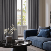 Light Grey Blackout Curtains 42x54" – Thermal Insulated Eyelet Drapes, 2 Panels