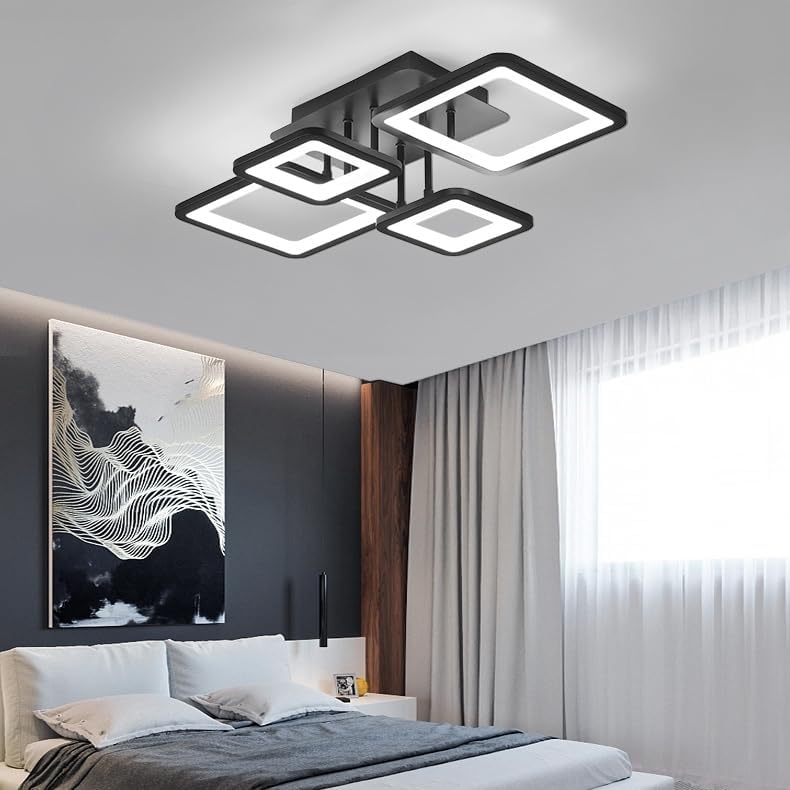 Modern 54W Dimmable LED Ceiling Light with Remote