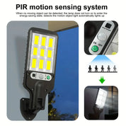2 Pack Solar Lights Outdoor, PIR Motion Sensor Security Lights, IP65 Waterproof Garden Wall Lights