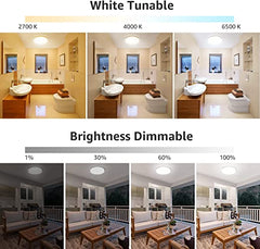 15W Smart LED Ceiling Light Dimmable, RGB Color Changing Ceiling Light, App or Voice Control, IP54 Waterproof