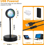 Sunset Projection Lamp with 16 Colors and Timer