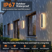 Outdoor LED Wall Light 40cm, IP67 Waterproof Modern Lamp