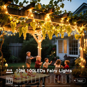 Battery Fairy Lights – 10m, 100 LEDs, 8 Modes, Timer, Waterproof Warm White