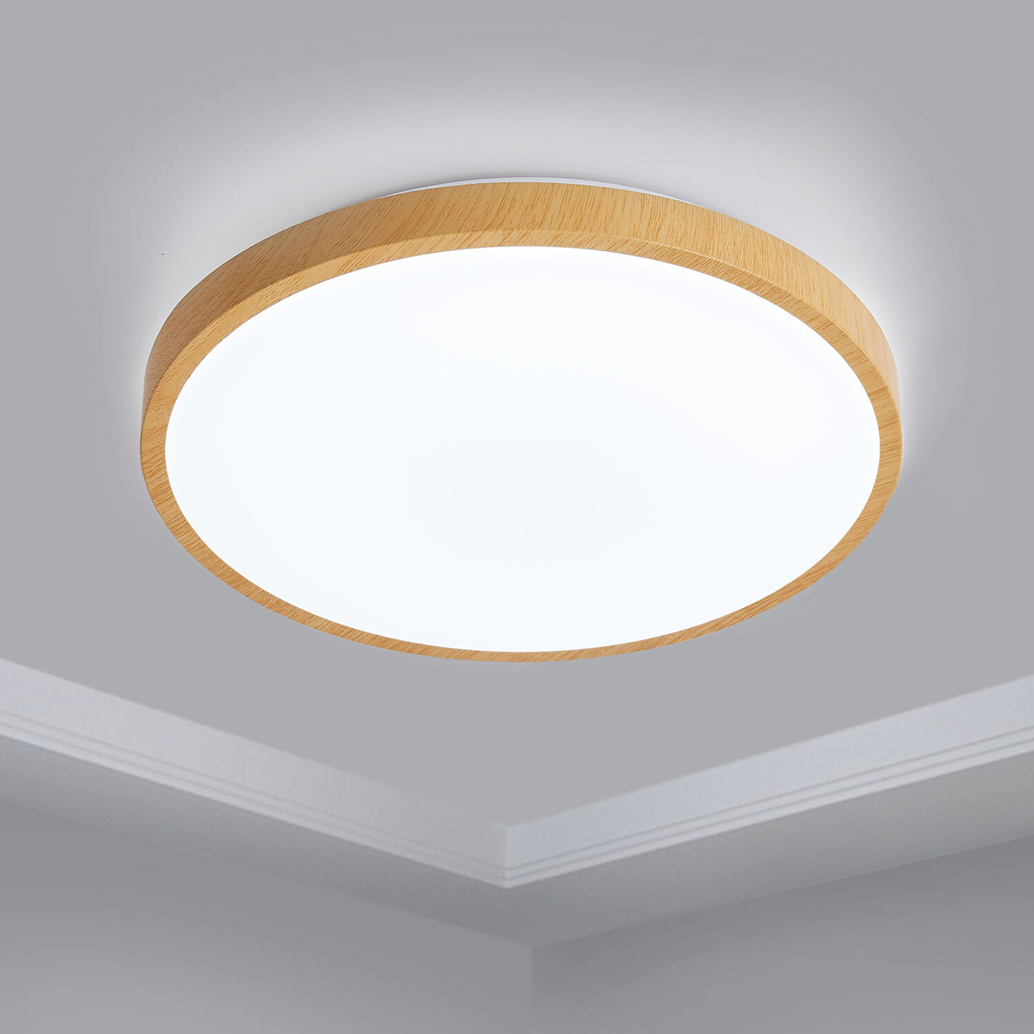 Modern Round LED Ceiling Light – 12W/18W, Cool White