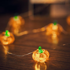 20 LED Pumpkin String Lights with Timer – 2m