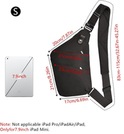 Anti-Theft Crossbody Sling Bag for Men & Women – Waterproof Travel Chest Pack