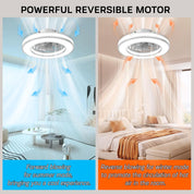 RGB LED Ceiling Fan with Remote & Quiet Reversible Motor