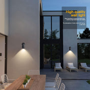 Black Outdoor Wall Light Down Only, GU10 Base, IP44 Waterproof Stainless Steel Exterior Wall Sconce for Front Door, Porch, Patio, Garden & Garage