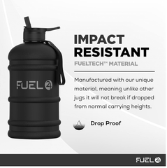 2.2L Large Gym Water Bottle – BPA-Free Drop-Proof Sports Jug with Straw or Pop Cap