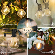 150FT G40 Festoon String Lights Outdoor Waterproof