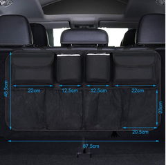 Car Boot Organiser & Waterproof Seat Back Protector – Multi-Pocket Travel Storage