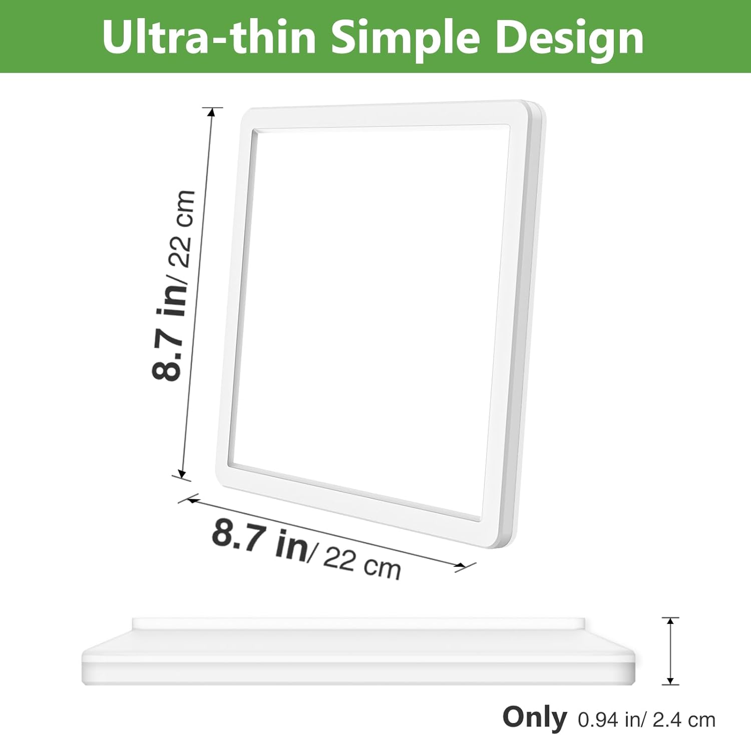 22CM LED Ceiling Light, 18W, 3 CCT Waterproof Flush Mount