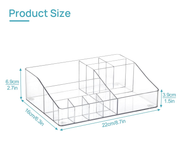 1 Tier Clear Makeup Organizer Cosmetic Storage for Vanity and Bathroom