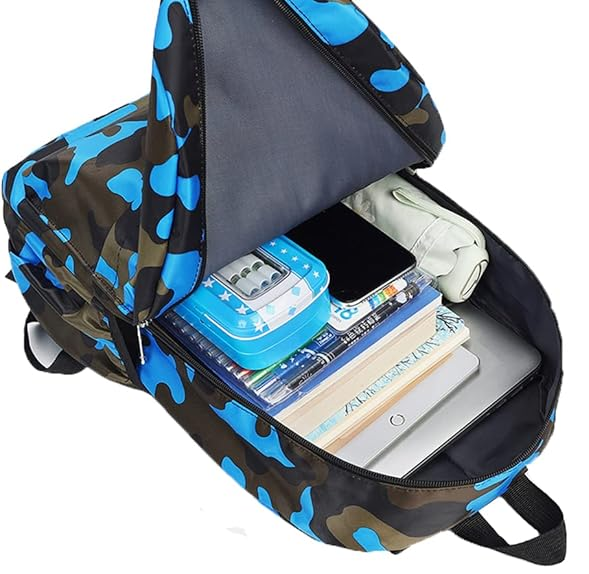 Kids Camouflage School Backpack – Waterproof Nylon Rucksack for Boys & Girls