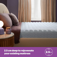 Deep Sleep Single Mattress Topper – Soft, Durable, Hypoallergenic & Easy Fit Straps